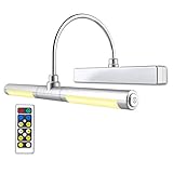 BIGLIGHT Bildleuchte mit Fernbedienung, kabellos, batteriebetriebene LED-Wandleuchten, 33...