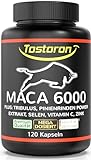 Tostoron MACA 6000 dein Antrieb! Extra stark + HOCHDOSIERT 120 Kapseln +...