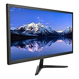 UBEF 21,5-Zoll-LCD-Bildschirm, 21,5-Zoll-16:9-LCD-Monitor für Büro 5 (EU-Stecker)