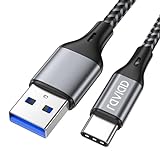 RAVIAD USB C Kabel 1M, USB C Ladekabel, USB 3.0 & QC 3.0 Schnellladekabel USB C Ladekabel,...