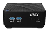 MSI Cubi 5 10M-007BEU Barebone Mini-PC, Comet Lake i7-10510U, schwarz, Intel Core i7, 0,...