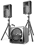 Vonyx VX800BT - DJ Boxen Set mit einem aktiven 12 Zoll Subwoofer und zwei...