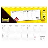 Idena 13867 - Tischkalender 2023 quer, 28,6 x 10,1 cm, 1 Woche 1 Seite, Wochenplaner,...