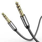 POSUGEAR 6.35mm Instrumentenkabel Stereo 3M, Nylon Geflochten 6.3mm Klinke auf 6.3mm...