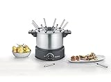 SEVERIN Fondue, spülmaschinengeeignetes Fondueset mit 8 farblich markierten Gabeln,...