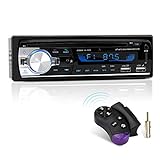 Autoradio mit Bluetooth Freisprecheinrichtung und Lenkrad-Fernbedienung, 1 DIN Autoradio...