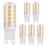 DiCUNO G9 LED Lampe warmweiß 2700K, LED Leuchtmittel 3W entspricht 30W-40W Halogenlampe,...