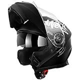 Westt Klapphelm Flip up Motorradhelm Integralhelm Herren Damen mit verstärktem...