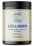 Collagen Kapseln 300 Stück hochdosiert - 4500mg Bioaktives Kollagen Hydrolysat...