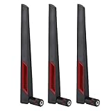 3PCS RP SMA Buchse Router Antenne, 2,4G/5,8G Dual Band SMA 8DBi High Gain Wireless...