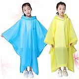 VALICLUD 2st Camping-poncho Regenschutz Für Kinder Laborkittel Durchsichtiger Regenponcho...