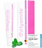 OnlySmile Teeth Whitening Gel für weiße Zähne | Zahnaufhellung und Bleaching Gel mit...