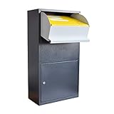 Haussmann Paketbriefkasten, Paketbox, Paletkasten, Briefkasten, Postbox, XXL Briefkasten,...