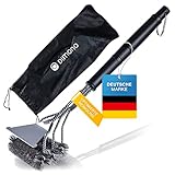 Dimono® Profi Grillbürste BBQ Bürste für 360° Reinigung aus Edelstahl -...