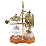 Futchoy Siphon Kaffeemaschine Royal Belgische Kaffeemaschine 400ml Vakuum-Kaffeebereiter...