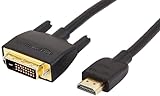 Amazon Basics - HDMI-A-auf-DVI-Adapterkabel für Fernseher, bidirektional, 1080P,...