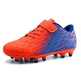 JABASIC Jungen Mädchen Stollen Fußballschuhe Kinder Outdoor Firm Ground Fußballschuhe...