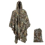 AnExer Ghillie Umhang Ghillie Suit Tarnanzug Schnelltrocknend, Tarnkleidung für Jagd...