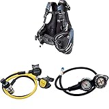 Cressi Octopusse AC2 Compact + Octopusse Xs DIN + Travelight Erwachsene Reisejacket...