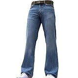 Weite, blaue BNWT-Herren-Jeans Gr. 32W x 32L, hellblau