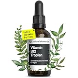 Vitamin B12 Tropfen – 50ml – vegan, ohne Alkohol – 2 Aktivformen (Methyl- &...