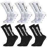 Apricitie 6 Paare Fußball Socken Männer, Fußball Sportsocken Anti-Rutsch Fussball...