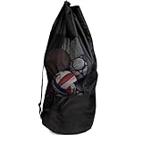 Bramble - Groß Fußball Balltasche Ballnetz für 12-15 Bälle, 110cm - Premium 420D...