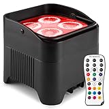 BeamZ BBP94 Akku LED Strahler DMX Uplight, 40 Watt Effektstrahler, RGB LED Spot,...