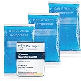 IEA Medical Kalt Warm Kompressen | 3er Set | 12x20 cm | Kühlpacks für...