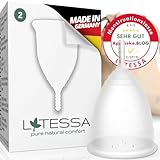 LATESSA® Menstruationstasse, SEHR GUT getestet, Made in Germany, geruchlos, BPA-frei,...