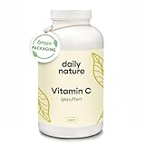 dailynature Vitamin C hochdosiert - gepuffert | 365 Kapseln | pflanzliches...