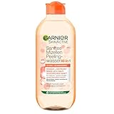 Garnier Sanftes Mizellen Peelingwasser, Reinigungswasser zur Entfernung von Make-Up Resten...