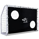 ZERRO Fussballtor mit Torwand 180cm Fußballtor, für Erwachsene Kinder zum...