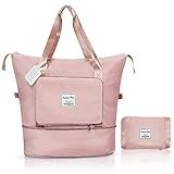 flintronic Reisetasche Damen, Faltbare Reisetasche, Sporttasche, Handgepäck Tasche,...