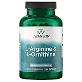 Swanson, L-Arginine & L-Ornithine, 500mg/250mg, 100 Kapseln, Aminosäure, hochdosiert,...