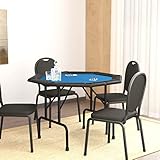 LXYZWRW Furniture Select-8-Player Klappbarer Pokertisch blau 108x108x75cm