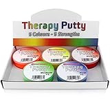 Therapeutische Knete, Premium-Set, 5 Stück, quetschbar, ungiftig, für Handübungen,...