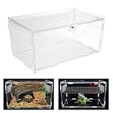 LYTIVAGEN Reptil Fütterungsbox Acrylic Reptilienzuchtbox Mini Terrarium Transportbox...