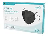 EUROPAPA® 20x FFP3 Schwarz Masken Atemschutzmaske 5-Lagen Staubschutzmasken hygienisch...