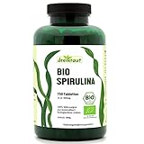 dreikraut Bio Spirulina, 750 Presslinge, 4-Monats-Vorrat, aus kontrollierter...