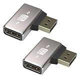 HTGuoji 8K DisplayPort 1.4 Koppler-Adapter, 90-Grad-rechtwinkliger DP-Mann zur...