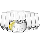 KROSNO Wassergläser Saftgläser Whiskygläser Trinkgläser| Set von 6 | 400 ML |...