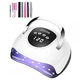 220W Nageltrockner, 57-Teilig LED UV Lampe für Nägel Gelnägel, Professionelle...