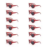 Greethga Rote und niedliche Damen-Sonnenbrille für Junggesellinnenabschiede