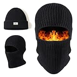 TAGVO Sturmhaube Winter für Herren Damen, Multifunktional Warme Beanie Mütze...