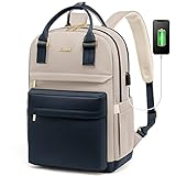 LOVEVOOK Laptop Rucksack Damen, 15,6 Zoll Schulrucksack Mädchen mit USB Ladeanschluss &...