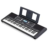 Yamaha PSR-E373 Keyboard, schwarz – Tragbares Digital Keyboard für Anfänger...