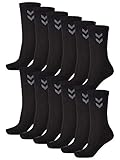 hummel Unisex Sportsocken Basic - 12er Pack I Schwarz 41/45