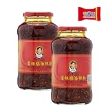 Lao Gan Ma Roasted Chilli Paste, 2x700 g, Geroestete Chilipaste, Crispy Chilli, Knusprige...