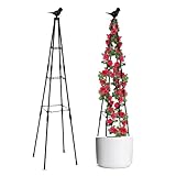 120cm MYMULIKE Garten Obelisk Turm Rosen Rankhilfe Spalier Rankhilfe Rankgitter...